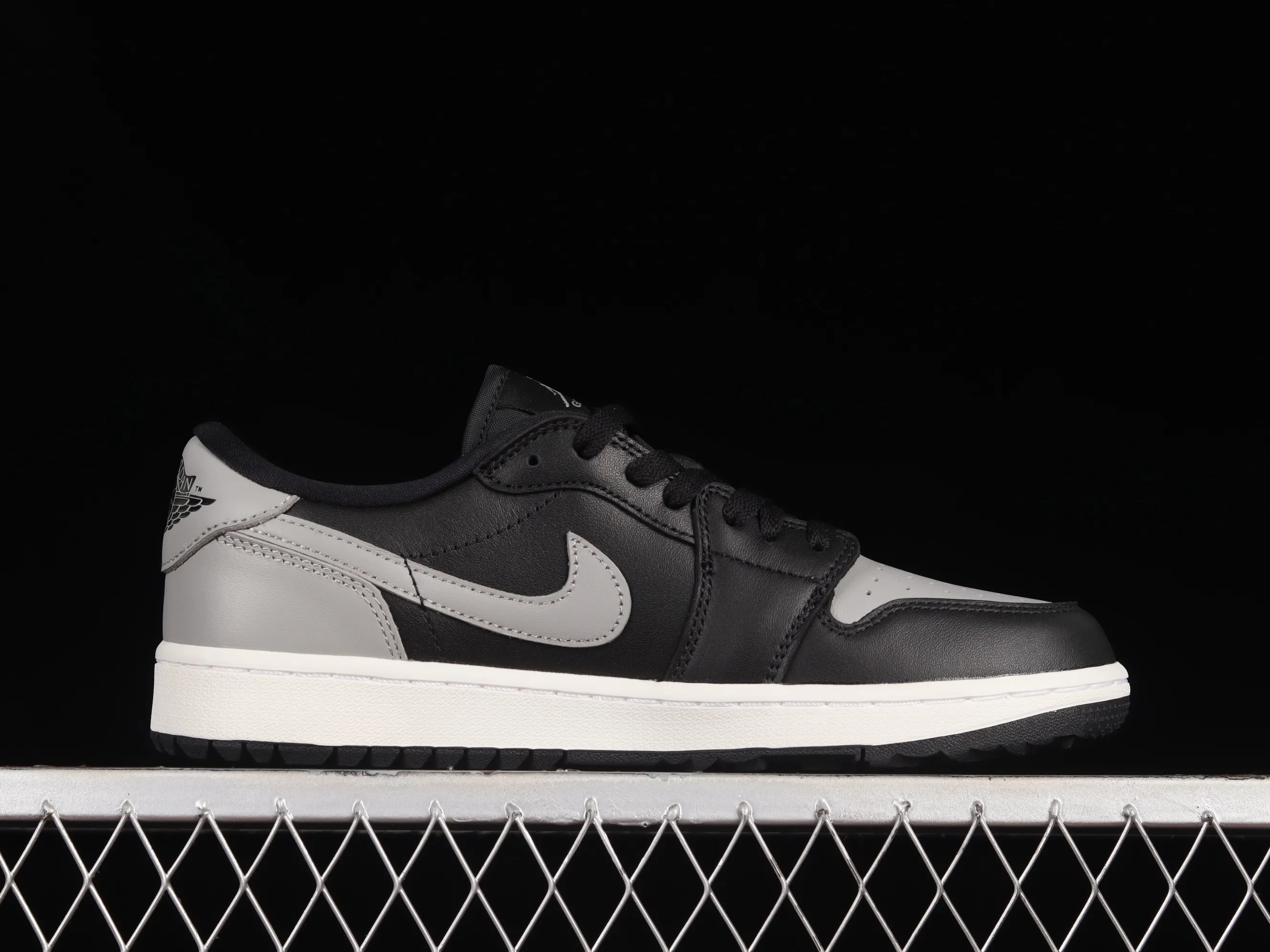 All categories Air Jordan Jordan series basketball shoes Air Jordan 1 Low G version pure original Air Jordan 1 Low Golf "Shadow" AJ1 Joe 1 new golf version black and gray shadow color DD9315-001
